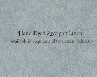 Nantucket Green Linen (LN-64) ~ Hand Dyed Zweigart Cross Stitch Fabric