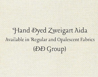 Almond Aida (Z-DDA-11) Hand Dyed Zweigart Cross Stitch Fabric