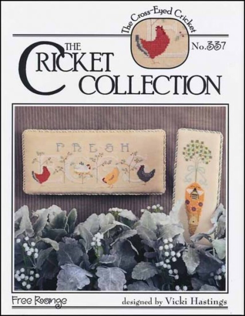 Free Range by The Cricket Collection cross stitch chart design Etsy