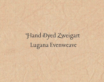 Chai Tea Latte Lugana Evenweave (LG~42) Hand Dyed Zweigart Cross Stitch Fabric