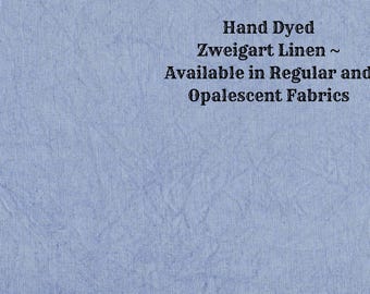 Periwinkle Linen (LN-116) ~ Hand Dyed Zweigart Cross Stitch Fabric from Vintage NeedleArts - available in regular and opal linen