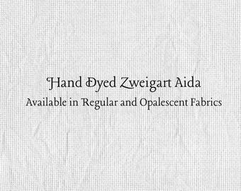 Silvery Star Aida (Z-DDA-30) Hand Dyed Zweigart Cross Stitch Fabric