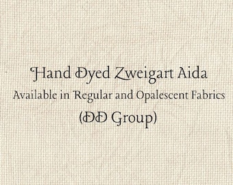Beige Aida (Z-DDA-97) Hand Dyed Zweigart Cross Stitch Fabric