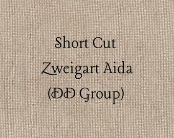 SHORT CUT - Milk Chocolate (DD) Hand Dyed Zweigart Aida Cross Stitch Fabric