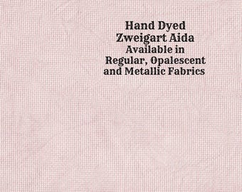 Highland Heather Aida (Z-DDA-37) Hand Dyed Zweigart Cross Stitch Fabric from Vintage NeedleArts ~ available in regular, opal and metallic