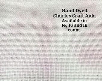 Mermaid's Kiss Aida (CC-BDA-21-6-PT) ~ Hand Dyed Dmc/Charles Craft Cross Stitch Fabric from Vintage NeedleArts