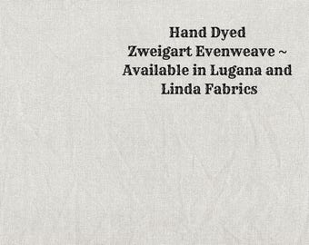 Timeless Gray Evenweave (LG/LND-1) Hand Dyed Zweigart Cross Stitch Fabric from Vintage NeedleArts ~ available in Lugana and Linda fabrics
