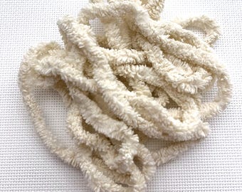 White Chocolate Mocha Petite Chenille Trim (PC-66) by Vintage NeedleArts ~ hand dyed 2 continuous yards