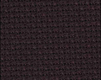 Black Charles Craft/DMC Aida ~ 14 count Classic Reserve pre-cut and pre-packaged 15x18 inches needlework fabric