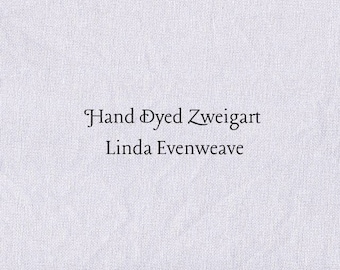 Lavender Frost Linda Evenweave (LND-82) Hand Dyed Zweigart Cross Stitch Fabric