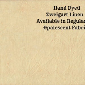 Caramel Creme Linen (LN-61) ~ Hand Dyed Zweigart Cross Stitch Fabric from Vintage NeedleArts - available in regular and opalescent linen