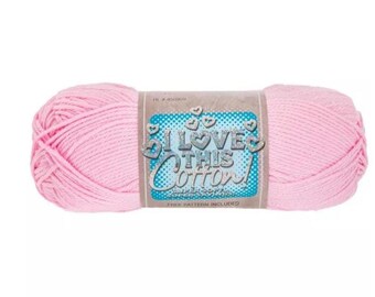 I Love This Cotton! Yarn (Pink) ~ soft machine washable 100% cotton yarn amigurumi crochet knitting
