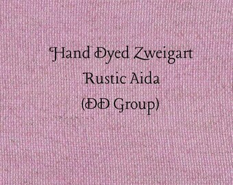 Berry-licious Rustic Aida (OR-DDA-50) ~ Hand Dyed Zweigart Oatmeal Rustico Cross Stitch Fabric