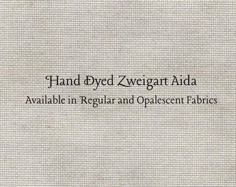 Taupe Aida (Z-BDA-57) Hand Dyed Zweigart Cross Stitch Fabric