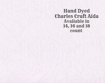 Bubble Gum Aida (CC-DDA-96) ~ Hand Dyed DMC/Charles Craft Cross Stitch Fabric from Vintage NeedleArts