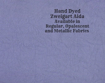 NEW! Twilight Aida (Z-DDA-118) Hand Dyed Zweigart Cross Stitch Fabric from Vintage NeedleArts ~ available in regular, opal and metallic Aida