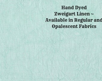 Verdigris Linen (LN-47) ~ Hand Dyed Zweigart Cross Stitch Fabric from Vintage NeedleArts - available in regular and opalescent linen