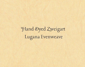 Tangerine Lugana Evenweave (LG-53) Hand Dyed Zweigart Cross Stitch Fabric