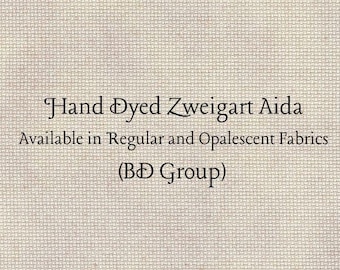 Victorian Lace Aida (Z-BDA-22-37) Hand Dyed Zweigart Cross Stitch Fabric