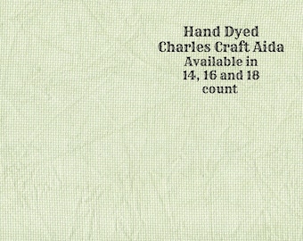 Cactus Aida (CC-DDA-48) ~ Hand Dyed DMC/Charles Craft Cross Stitch Fabric from Vintage NeedleArts