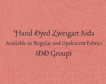Persimmon Aida (Z-DDA-112) Hand Dyed Zweigart Cross Stitch Fabric