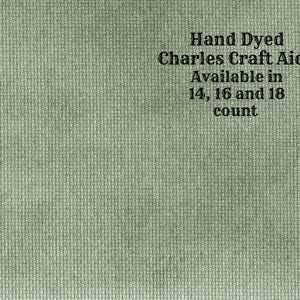 Sherwood Forest Aida (CC-BDA-24) ~ Hand Dyed DMC/Charles Craft Cross Stitch Fabric from Vintage NeedleArts