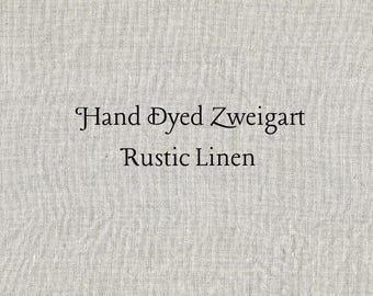 Winter White Rustic Linen (FLN-89) ~ Hand Dyed Zweigart Cross Stitch Fabric
