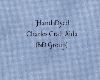 Nantucket Blue Aida (CC-BDA-26) ~ Hand Dyed Charles Craft Cross Stitch Fabric
