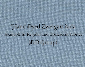 Truly Teal Aida (Z-DDA-119) Hand Dyed Zweigart Cross Stitch Fabric