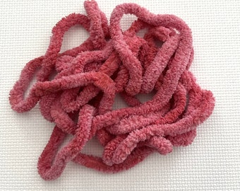 Watermelon Petite Chenille Trim (PC-94) by Vintage NeedleArts ~ hand dyed 2 continuous yards