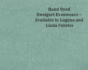Rainforest Evenweave (LG/LND-115) Hand Dyed Zweigart Cross Stitch Fabric from Vintage NeedleArts ~ available in Lugana and Linda fabrics