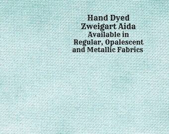 Bahama Mama Aida (Z-BDA-58) Hand Dyed Zweigart Cross Stitch Fabric from Vintage NeedleArts ~ available in regular, opalescent & metallic