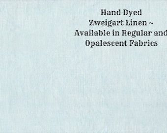 Mermaid's Tail Linen (LN-87) ~ Hand Dyed Zweigart Cross Stitch Fabric from Vintage NeedleArts - available in regular and opalescent linen