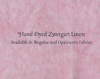 Tea Rose Linen (LN-65) ~ Hand Dyed Zweigart Cross Stitch Fabric