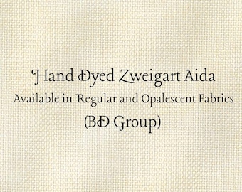 Almond Aida (Z-BDA-11) Hand Dyed Zweigart Cross Stitch Fabric