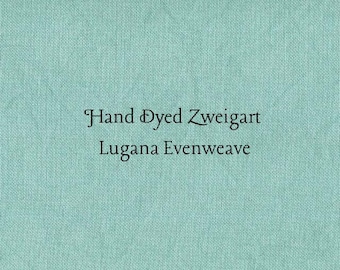 Spruce Lugana Evenweave (LG-63) Hand Dyed Zweigart Cross Stitch Fabric