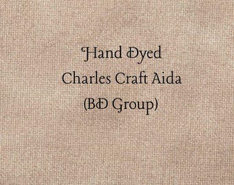 Mocha Aida (CC-BDA-72) ~ Hand Dyed Charles Craft Cross Stitch Fabric