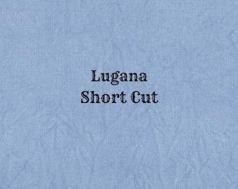 SHORT CUT - Liberty Blue Hand Dyed Zweigart Lugana Evenweave Cross Stitch Fabric from Vintage NeedleArts