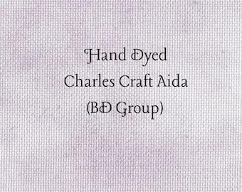 Lavender Lilacs Aida (CC-BDA-6) ~ Hand Dyed Charles Craft Cross Stitch Fabric