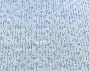 PER YARD ~ Blue Potpourri Quilter's Cotton from Windham Fabrics ~ 100% cotton fabric flowers