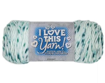 I Love This Yarn Print (Be Still) ~ super soft machine washable 100% acrylic