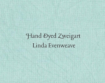 Verdigris Linda Evenweave (LND-47) Hand Dyed Zweigart Cross Stitch Fabric