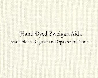 Vanilla Aida (Z-DDA-90) Hand Dyed Zweigart Cross Stitch Fabric