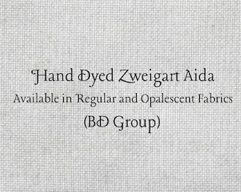 Timeless Gray Aida (Z-BDA-1) Hand Dyed Zweigart Cross Stitch Fabric
