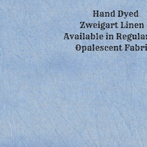 Liberty Blue Linen (LN-79) ~ Tessuto per punto croce Zweigart tinto a mano da Vintage NeedleArts - disponibile in lino normale e opalescente
