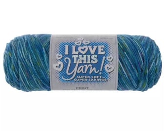 I Love This Yarn Print (Sea Muse) ~ super soft machine washable 100% acrylic