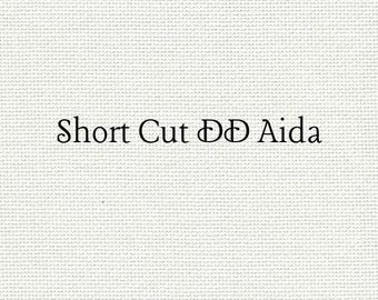 SHORT CUT - Winter White (DD) Hand Dyed Zweigart Aida Cross Stitch Fabric