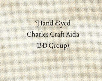 Cafe au Lait Aida (CC-BDA-22) ~ Hand Dyed Charles Craft Cross Stitch Fabric