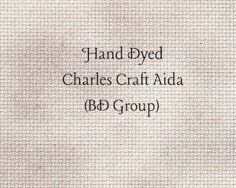 Swiss Miss Aida (CC-BDA-89-73-PT) ~ Hand Dyed Charles Craft Cross Stitch Fabric