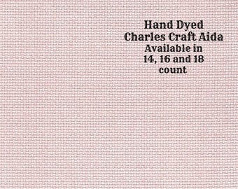 Ballet Slipper Aida (CC-BDA-8) ~ Hand Dyed DMC/Charles Craft Cross Stitch Fabric from Vintage NeedleArts